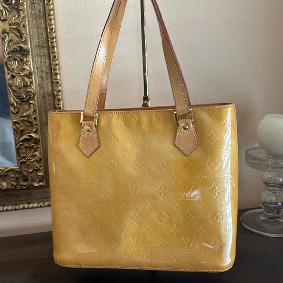 Louis Vuitton Vintage Yellow Vernis Houston Bag - Picture 1 of 16